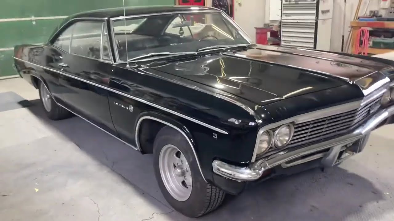 1966 Chevrolet Impala, Gloss black base and clear coat, Jack's Custom Restoration Telkwa BC